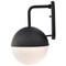 Nuvo Atmosphere 10W LED Large Wall Lantern - Matte Black / White Opal 62/1617 - alternate 4